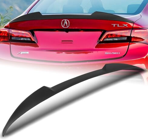 W-Power V-Style Trunk Duckbill Spoiler Wing Compatible with 2015-2020 Acura TLX 2016 2017 2018 2019 (Pearl Black) in Saudi Arabia