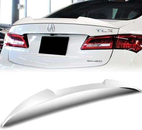 W-Power V-Style Trunk Duckbill Spoiler Wing Compatible with 2015-2020 Acura TLX 2016 2017 2018 2019 (Pearl Black) in Saudi Arabia