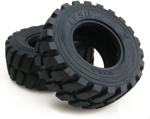 LESU Rubber Wheel Tyres 110MM Diameter 45MM Height for 1/15 RC Loader DIY Car Model in Saudi Arabia
