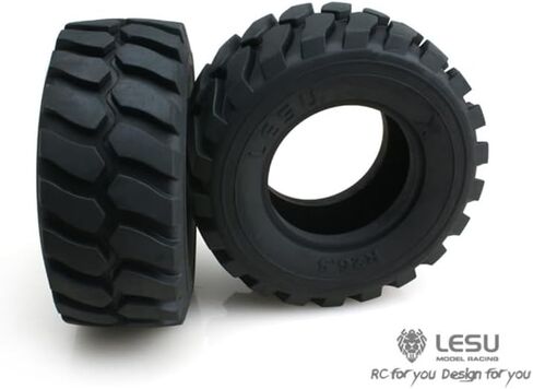 LESU Rubber Wheel Tyres 110MM Diameter 45MM Height for 1/15 RC Loader DIY Car Model in Saudi Arabia