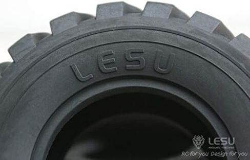 LESU Rubber Wheel Tyres 110MM Diameter 45MM Height for 1/15 RC Loader DIY Car Model in Saudi Arabia