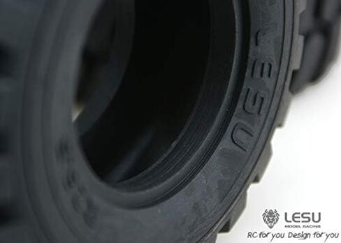 LESU Rubber Wheel Tyres 110MM Diameter 45MM Height for 1/15 RC Loader DIY Car Model in Saudi Arabia