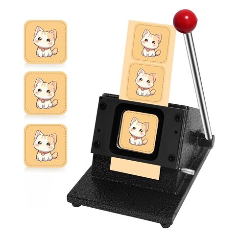 خرامة ورق مربعة مقاس 2.48 × 2.48 بوصة، خرامة مربعة للحرف الورقية، آلة تقطيع الصور للحرف اليدوية ذاتية الصنع in Kuwait