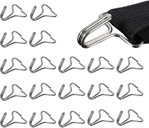 20 PCS Car Seat Cover Hooks, Metal Seat Pad Fixing Hanger Headrest Cover Locking Clip, Multi-Function Fixing Hook Cushion Pad Installation Replacement for Vehicle Seats in Saudi Arabia