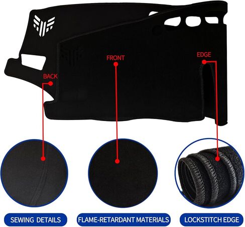 VADA Dashboard Cover for Toyota RAV4 2019 2020 2021 2022 2023 2024 2025 | Custom Fit Dash Mat for 5th Gen | UV Anti-Glare Protector | Flame Retardant Polyester with Handmade Stitching & Cloth Backing in Saudi Arabia