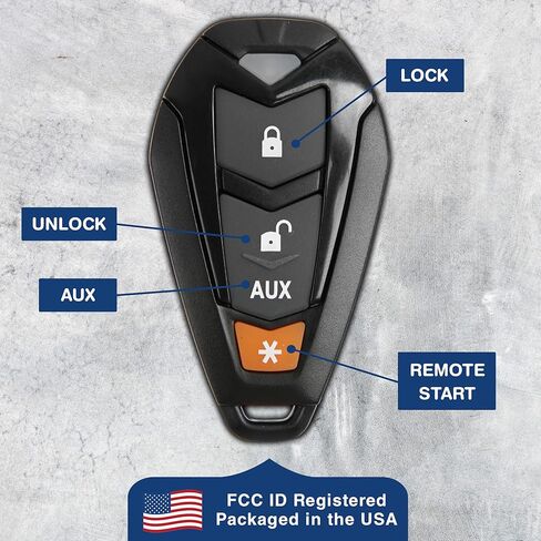 KeylessOption Keyless Entry Remote Control Starter Car Key Fob Case Shell Outer Cover Button Pad For Viper EZSDEI7141 474V (Pack of 2) in Saudi Arabia