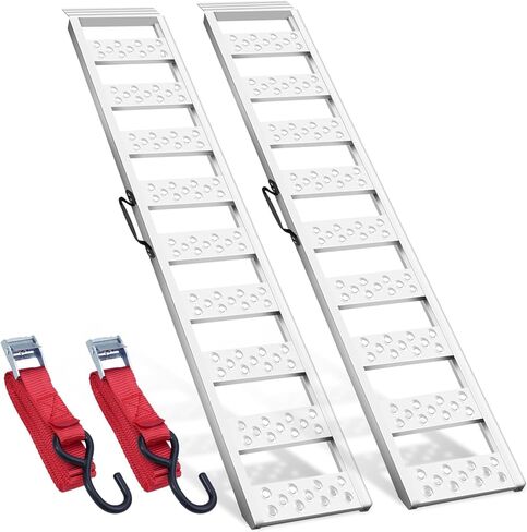 منحدرات VENDAV ATV للشاحنات الصغيرة بطول 7.5 قدم، منحدرات محمولة من الألومنيوم بسعة 1500 رطل، قطعتان. in Kuwait