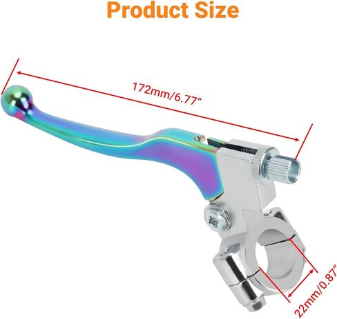 FVRITO Left Brake Handle Clutch Lever Perch for 196cc 6.5HP Coleman CT200U BT200X Trail 200 CT200U-EX CC100X Baja Motovox Monster Moto Mini Bike CRF XR SSR 70 80 Suzuki KX65 Pit Dirt Bike in Saudi Arabia