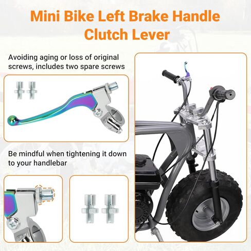 FVRITO Left Brake Handle Clutch Lever Perch for 196cc 6.5HP Coleman CT200U BT200X Trail 200 CT200U-EX CC100X Baja Motovox Monster Moto Mini Bike CRF XR SSR 70 80 Suzuki KX65 Pit Dirt Bike in Saudi Arabia