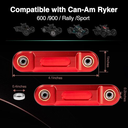 Sway Bar End Links – Billet Aluminum Joint End Links Kit for the Can-Am Ryker 600/900 / Rally (2019-2025) & Sport (2022-2025) Accessories (Black) in Saudi Arabia