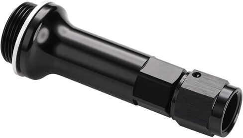 8AN Female Flare to 7/8-20 Carb Carburetor Inlet Fitting Adapter 3 Inch Extended Length Aluminum Black, Pack of 2 in Saudi Arabia