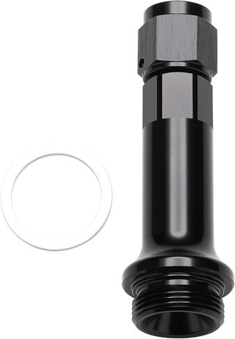 8AN Female Flare to 7/8-20 Carb Carburetor Inlet Fitting Adapter 3 Inch Extended Length Aluminum Black, Pack of 2 in Saudi Arabia