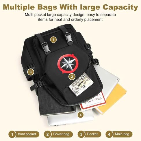 حقيبة ظهر Stray Backpack من Merch Skz، حقيبة ظهر كاجوال للسفر للكمبيوتر المحمول من أجل هدايا لمحبي البقاء in Saudi Arabia