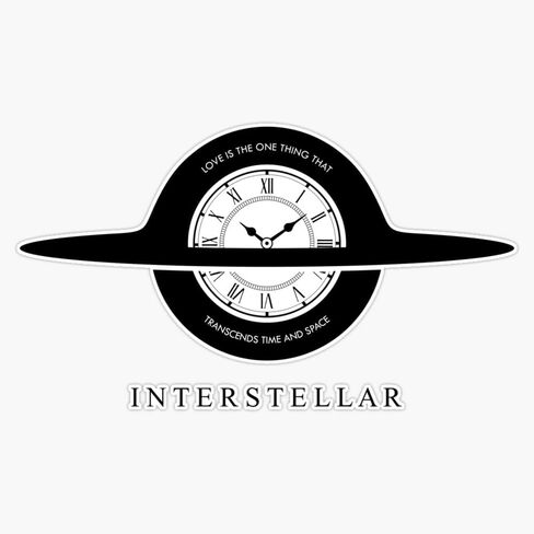 Interstellar Fan Art Sticker Bumper Sticker Vinyl Decal 5" in Saudi Arabia