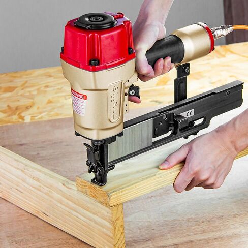 meite N851F Upholstery Stapler 16 Gauge 7/16-Inch Crown 1-Inch to 2-Inch Length Continuous Firing Stapler Pneumatic Heavy Wire Stapler Construction Stapler in Kuwait