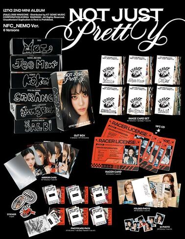 izna Not Just Pretty 2nd Mini Album [Choi Jung eun Nemo Ver.] NFC + Photocard Pack + Image Card Set + ID Photo (Mamma Mia) in Saudi Arabia
