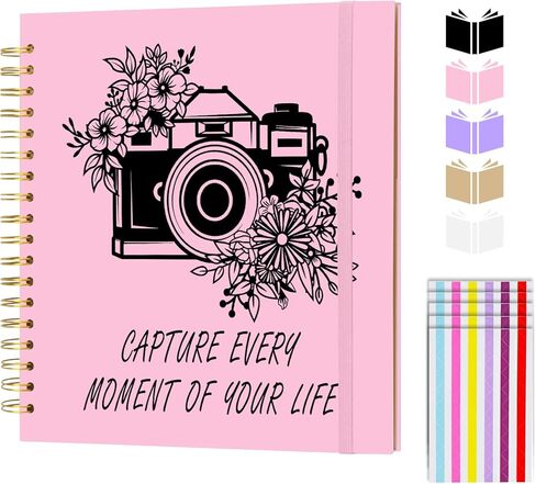 ألبوم قصاصات DIY مقاس 12 × 12 بوصة، ورق كرافت بغلاف مقوى 40 صفحة فارغة، كتاب صور تذكارية للسفر لحفلات الزفاف العائلية وصور العطلات (بني، 12 × 12 بوصة) in Kuwait