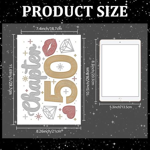 MAYJOYDIY Blessed Rhinestone Iron on Decal Inspirational Word Hotfix Transfer Sticker Bling Lucky Letters Heat Transfer Patch Clothing Repair Applique for T-Shirt Hat Jacket Garment Bag DIY Decor in Saudi Arabia