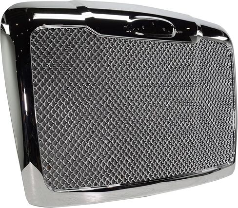 Evan Fischer Grille Assembly Compatible with 2008-2017 Freightliner Cascadia, Chrome, Mesh Insert, With Bug Screen in Saudi Arabia