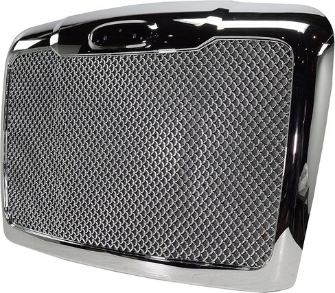 Evan Fischer Grille Assembly Compatible with 2008-2017 Freightliner Cascadia, Chrome, Mesh Insert, With Bug Screen in Saudi Arabia