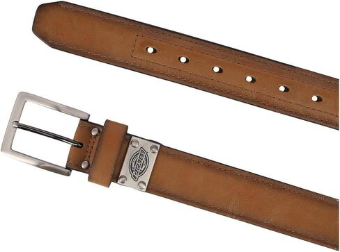 Dickies Men's Reinforced Leather 1 1/2 Inch Work Belt, Small, Brown in Saudi Arabia