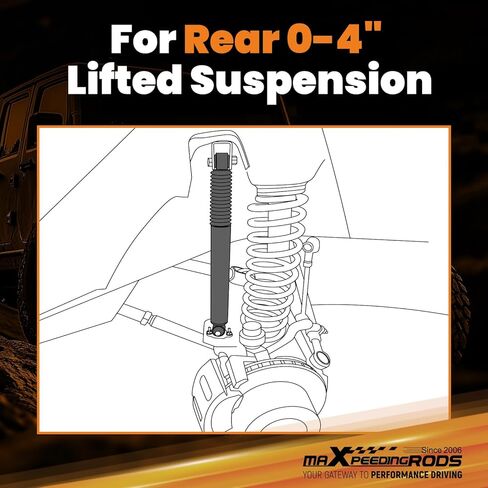 maXpeedingrods 0-4" Rear Shock Absorbers for Ram 2500 2014-2023 2WD 4WD, G1 Version in Saudi Arabia