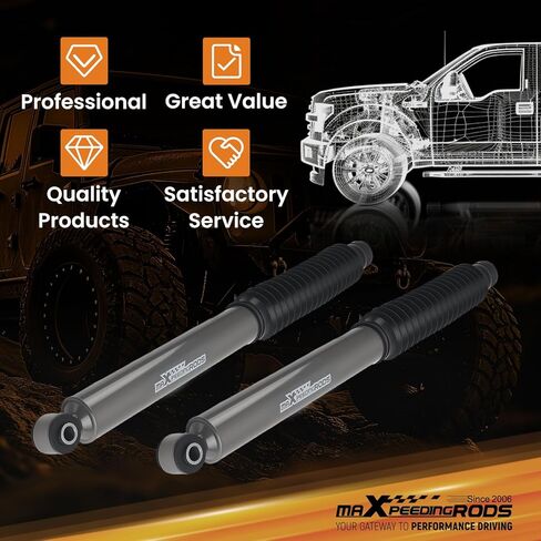 maXpeedingrods 0-4" Rear Shock Absorbers for Ram 2500 2014-2023 2WD 4WD, G1 Version in Saudi Arabia