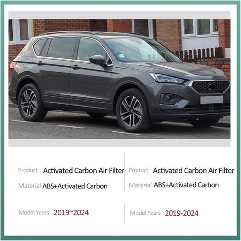فلتر هواء من الكربون المنشط متوافق مع مقعد Tarraco KN2 2019 2020 2021 2022 2023 2024 5Q0819653 فلتر مكيف الهواء ملحقات السيارات in Kuwait