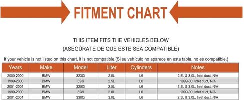 خرطوم مدخل هواء المحرك البديل يناسب BMW 2.5L و3.0L، قناة المدخل in Kuwait