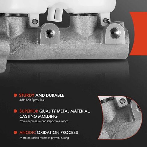A-Premium Brake Master Cylinder with Reservoir and Cap Compatible with Dodge and Jeep Vehicles - Dakota 1997-1998, Wrangler 1997-2006 - Replaces 4798157 in Saudi Arabia