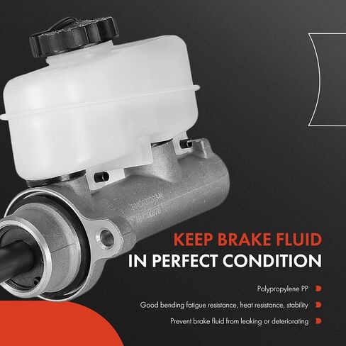 A-Premium Brake Master Cylinder with Reservoir and Cap Compatible with Dodge and Jeep Vehicles - Dakota 1997-1998, Wrangler 1997-2006 - Replaces 4798157 in Saudi Arabia