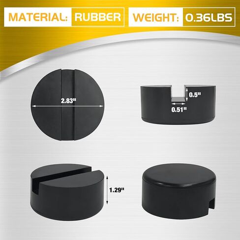 TONDA Floor Jack Rubber Pad, Universal Jack Pad Adapter, Pinch Weld Side Frame Rail Protector, 1 Pack in Kuwait