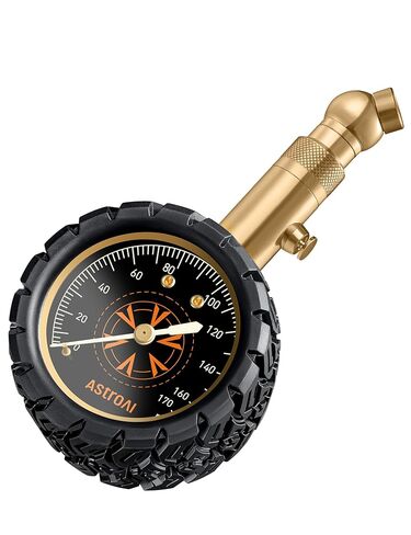 AstroAI Tire Pressure Gauge 60 PSI, Large 2" Easy Read Glow Dial Tire Gauge, Certified ANSI B40.1 Accurate, Compatabile for Bicycle, Car, SUV, Truck & Motorcycle in Saudi Arabia