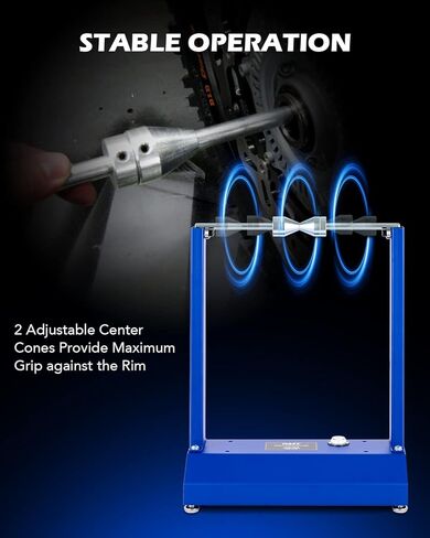 Orion Motor Tech موازن عجلة الدراجة النارية وحامل Truing، حامل موازن الإطارات لعجلة الدراجة النارية مع مؤشر Truing قابل للتعديل، حامل Truing لعجلة الدراجة شديدة التحمل للدراجة الرياضية الترابية in Saudi Arabia