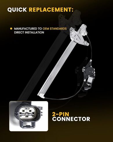 Power Window Regulator with Motor, Rear Left Driver Side, Compatible with Ford F-250 Super Duty/F-350 Super Duty/F-450 Super Duty/F-550 Super Duty 2013-2016, Replace# 751-513 CC3Z2627001D in Saudi Arabia