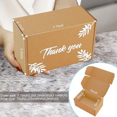 Shipping Boxes Inner Measurement 7x5x2 inches Brown Small Mailing Boxes 50 Pack Cardboard Corrugated Box Mailers (7X5X2) in Saudi Arabia