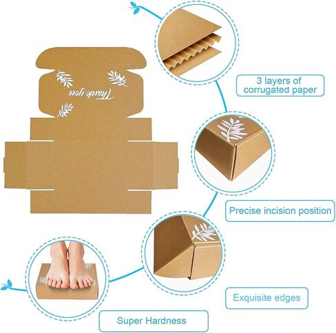 Shipping Boxes Inner Measurement 7x5x2 inches Brown Small Mailing Boxes 50 Pack Cardboard Corrugated Box Mailers (7X5X2) in Saudi Arabia