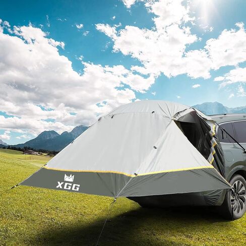 HREFEU SUV Tailgate Tent with Awning, Tailgate Shade Awning Tent for Camping, Hatchback Tent,Sun Shelter Camping Outdoor Travel, Waterproof 3000MM UPF 50+(Large) in Kuwait