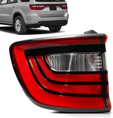 مصابيح خلفية LED متوافقة مع مصابيح دودج دورانجو الخلفية 2014-2022 مصباح الفرامل الخلفي الخلفي الخلفي لاستبدال مصباح الفرامل OEM#68272127AB CH2800206 (جانب السائق الأيسر) in Kuwait