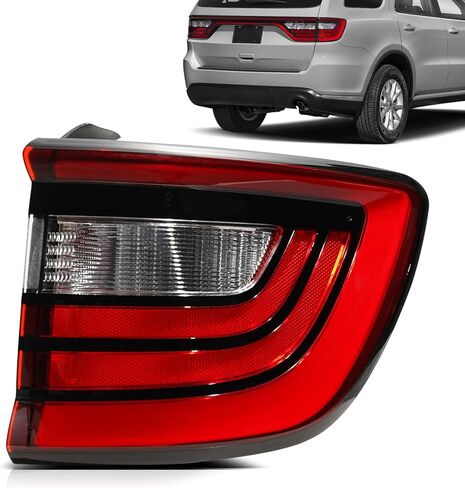 مصابيح خلفية LED متوافقة مع مصابيح دودج دورانجو الخلفية 2014-2022 مصباح الفرامل الخلفي الخلفي الخلفي لاستبدال مصباح الفرامل OEM#68272127AB CH2800206 (جانب السائق الأيسر) in Kuwait