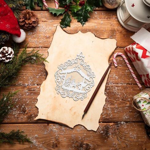 Christmas Nativity Scene Die Cuts for Card Making, Christmas Hanging Ornaments Cutting Dies Metal Template Molds, Jesus Christ Dies for Crafting DIY Photo Album Paper Scrapbooking in Saudi Arabia
