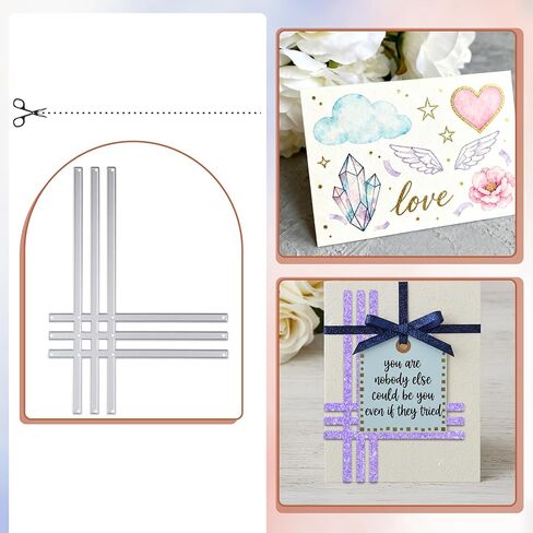 Backgrounds Frame Cutting Dies for Scrapbooking, Simple Lines Die Cuts for Card Making Practical Reusable Scrapbooking Die-Cuts for DIY Scrapbookings Paper Craft Embossing Wedding Card Decoration in Saudi Arabia