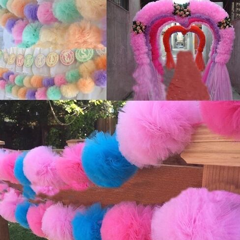 1pcs Glitter Tulle Rolls, 15×6×2cm, Polyester, Perfect for Decoration and Gift Packaging, Light and Breathable, for Christmas Balls and Parties，White in Saudi Arabia