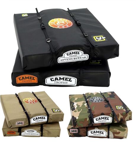 RC Simulated Roof Luggage Tent Bag Decoration for 1/8 1/10 RC Crawler (TRX4, Defender, SCX10, 90046, RC4WD (Brown) in Saudi Arabia