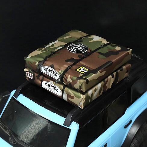 RC محاكاة سقف خيمة الأمتعة الديكور ل 1/8 1/10 RC الزاحف (TRX4، المدافع، SCX10، 90046، RC4WD (بني) in Kuwait
