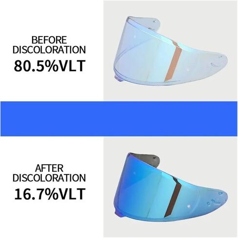 Photochromic Visor for SHOEI RF1400 RF-1400 NXR2 CWR-F2 Z8 CWR-F2R X15 X-15 X-Fifteen X-SPR Pro Autochromic Lenses Helmet Shield(Photochromic Red) in Saudi Arabia