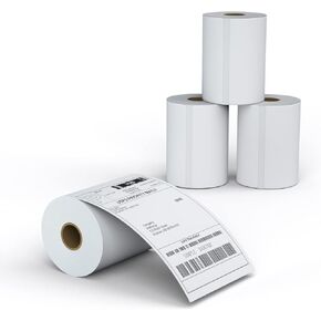 MFLABEL® 6 Rolls Dymo 1744907 ملصق بريدي للشحن الحراري متوافق مع 4XL Plus 24 قطعة من الملصقات الهشة in Kuwait