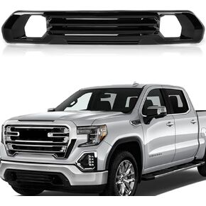 مصد شبكة الشواية الأمامية السفلية من Partsflow جميع الكروم لـ 2019-2022 GMC Sierra 1500 AT4 Denali style 84176747 in Kuwait