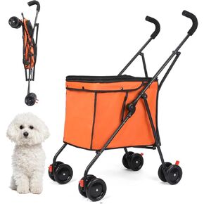 Portable Grocery Cart on Wheels, Lightweight Utility Cart with Removable Waterproof Liner (Black) in Saudi Arabia
