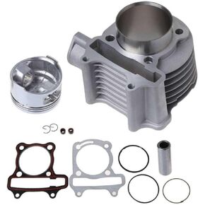 Motorcycle Engine Cylinder Kit With Piston Ring 50cc 100cc Compatible With Automotive Motorcycle Parts Jonway Wangye Baotian GY6-50 GY60 GY80 GY6-100(GY6-50) in Kuwait